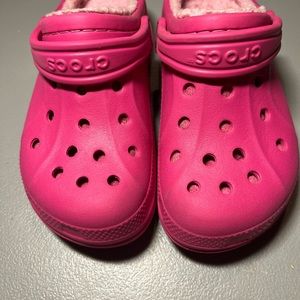Girls Pink Crocs